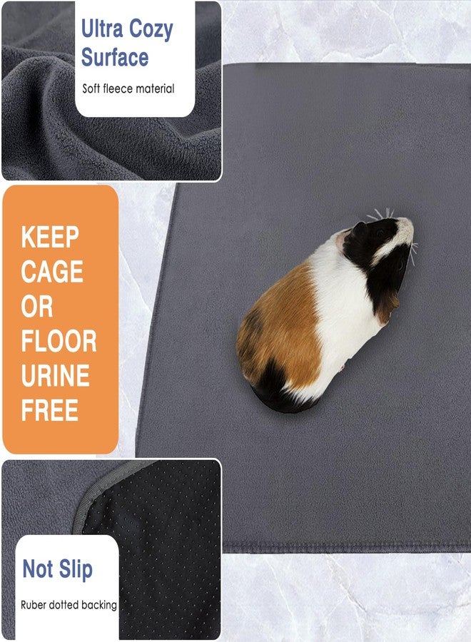 Mooydee Guinea Pig Fleece Cage Liners for C&C 2x4 Habitat, Washable Reusable Guinea Pig Bedding Super Absorbent Guinea Pig Pee Pads Anti Slip Mat for Rabbit Hamster Rat - 2 Pack 57.1" x 27.6" - Image 2
